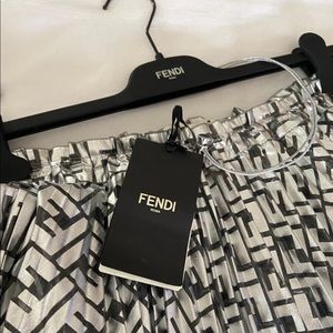 FENDI RUNWAY LOGO MOTIF F SKIRT